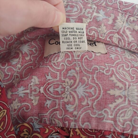 Cooke Street Men's Vintage Hawaiian Shirt Size XL Red - Picture 5 of 8